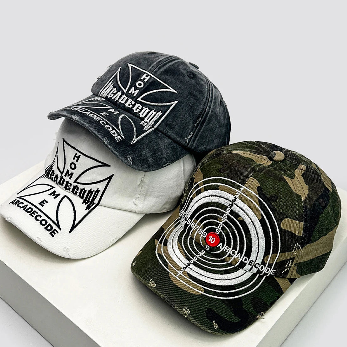 Bull's-eye Cross Embroidery Hat