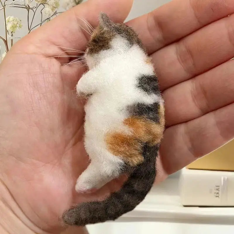 Wool Handpoke Cat Felting Kit