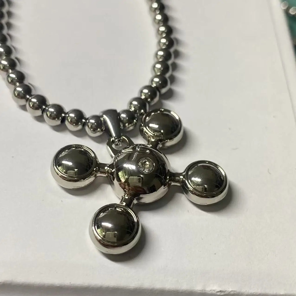 Stainless Steel Round Bead Nacklace