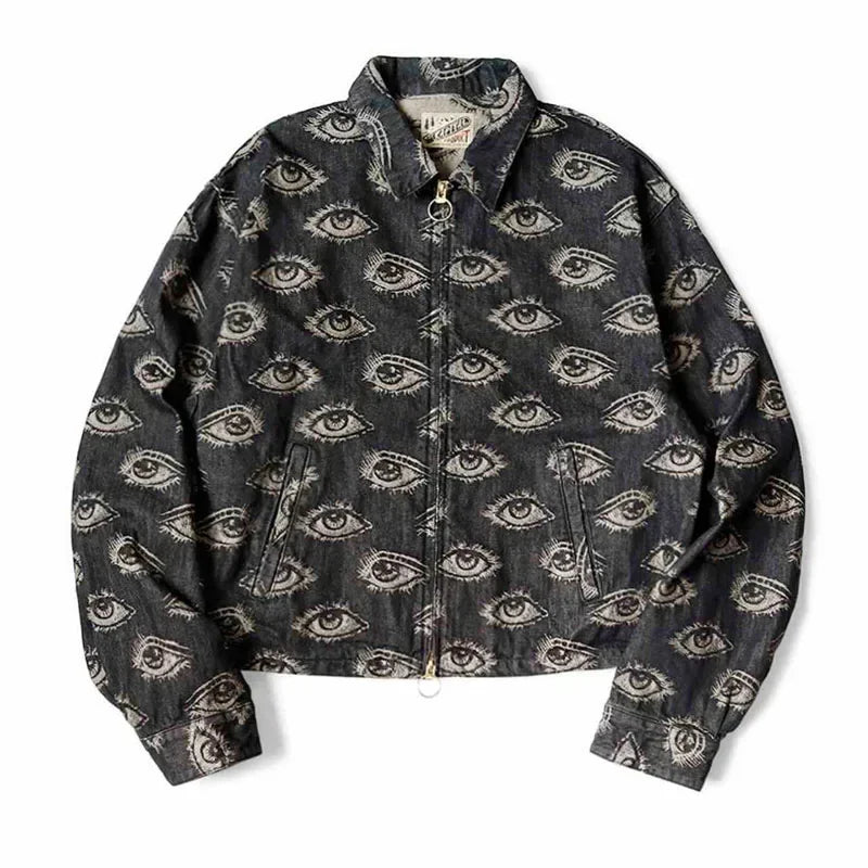 KAPITAL Eye Embroidered Denim Jacket