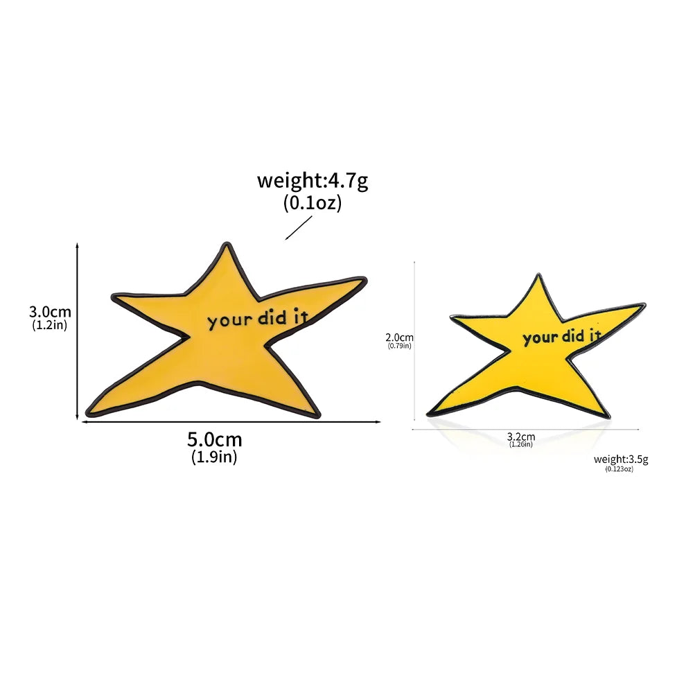 Your Did It Meme Star Enamel Pin