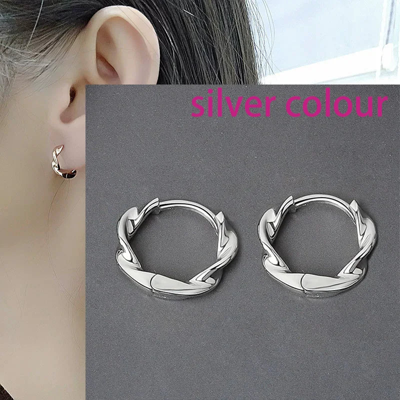 925 Sterling Silver Star Moon Earrings