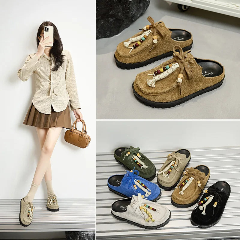 Wallabee Cow Suede Clogs