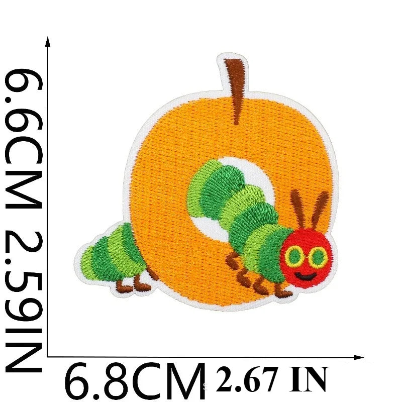 Caterpillar Embroidery Patches
