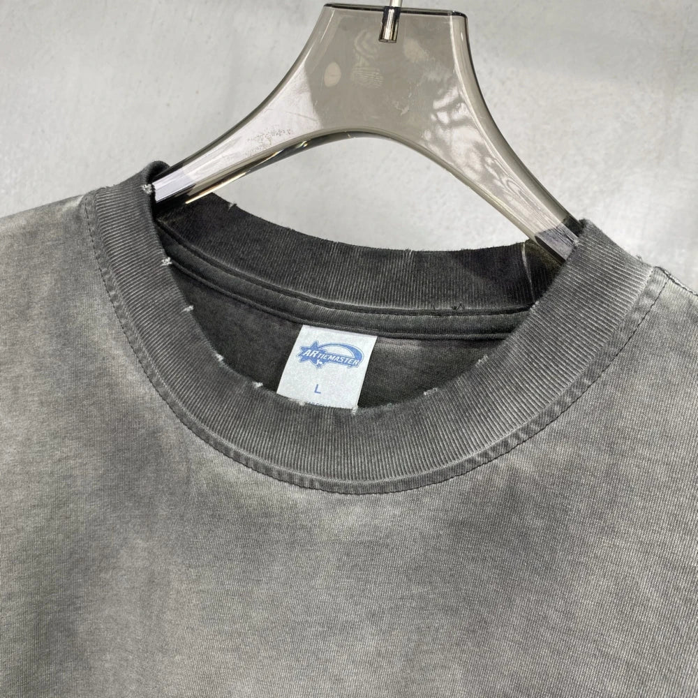 Vintage Distressed Gradient Tee