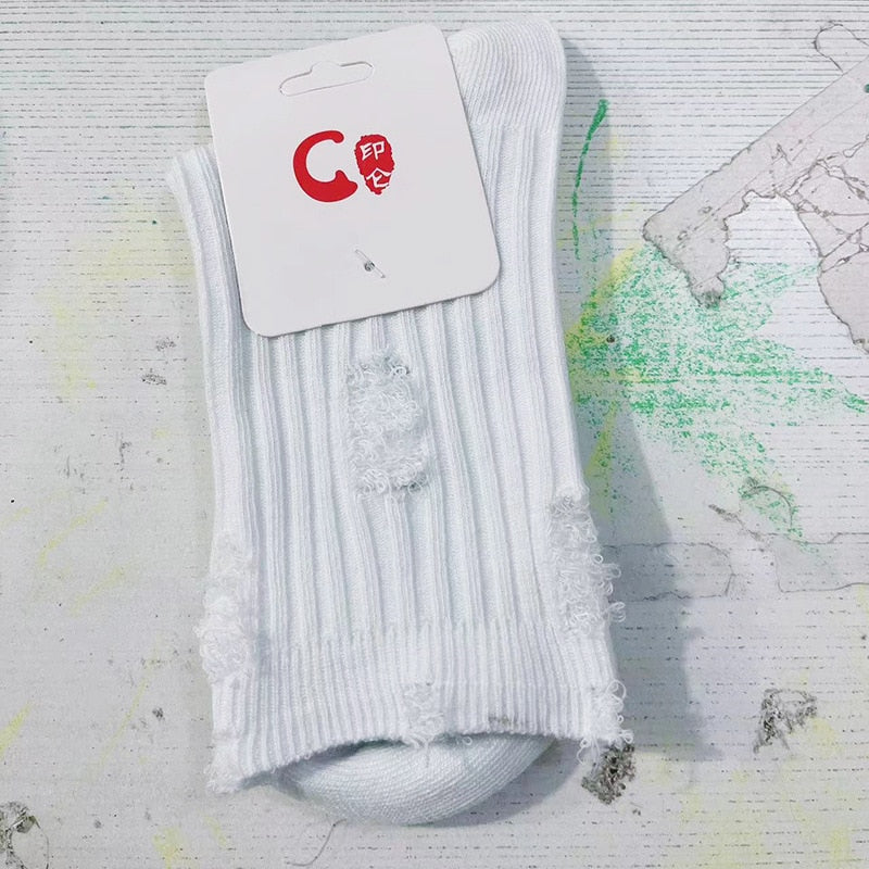 Distressed Hobo Socks