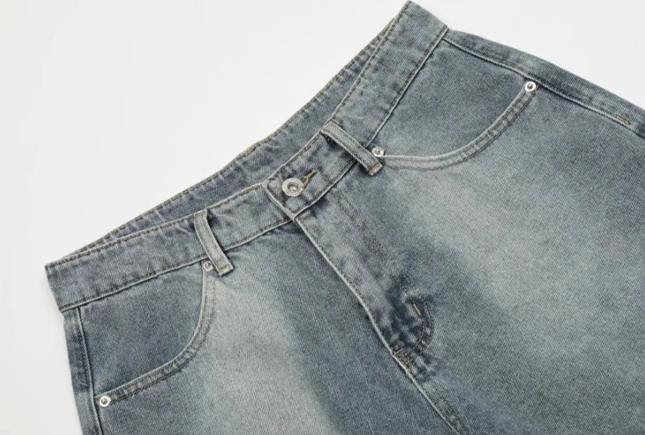 Inverted Upside Down Denim Jorts