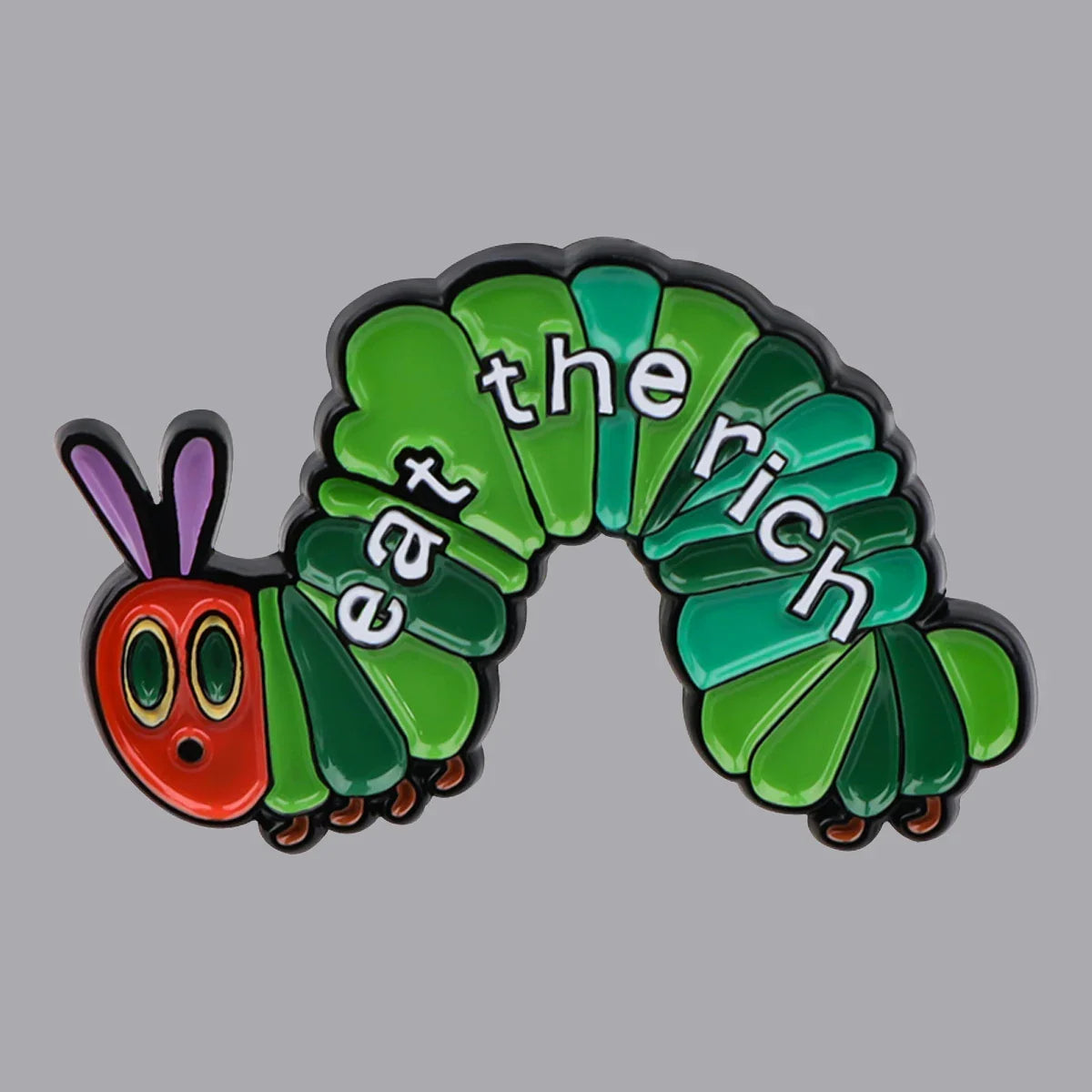 Eat The Rich Enamel Pin