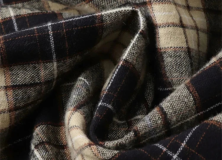 Vintage Patchwork Plaid Shirt