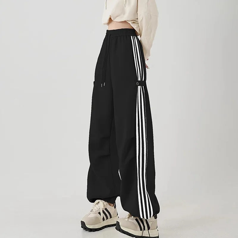 Striped Wide Leg Sweatpants