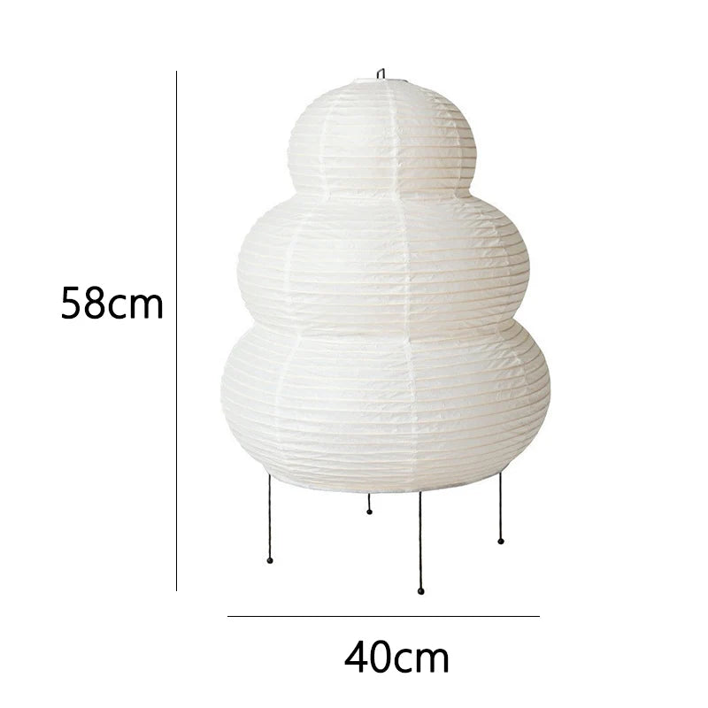 Japanese Akari Wabi-sabi Rice Paper Table Lamp