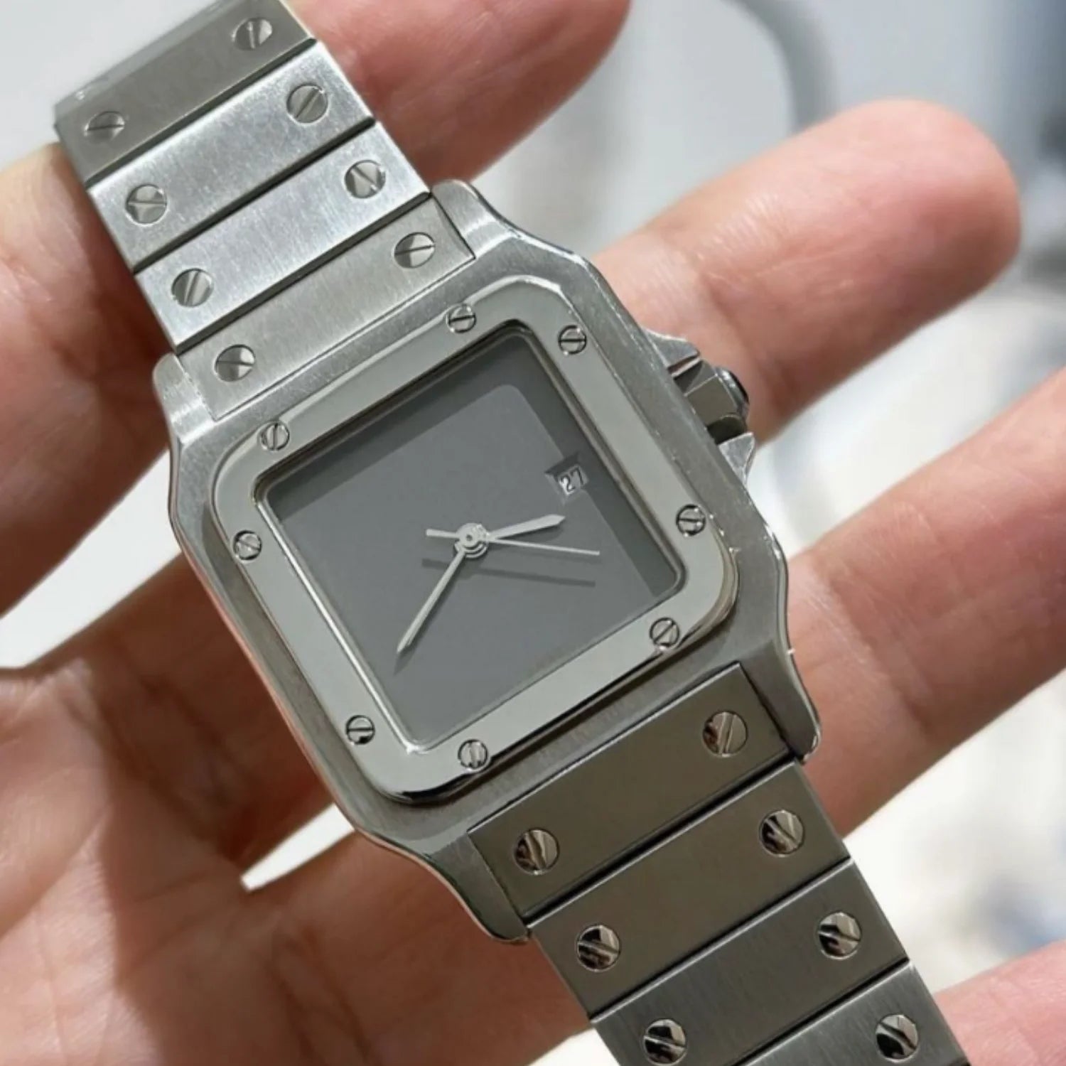 High Quality Stainless Steel Santos Watch