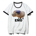 Emo Capybara Baseball Tee