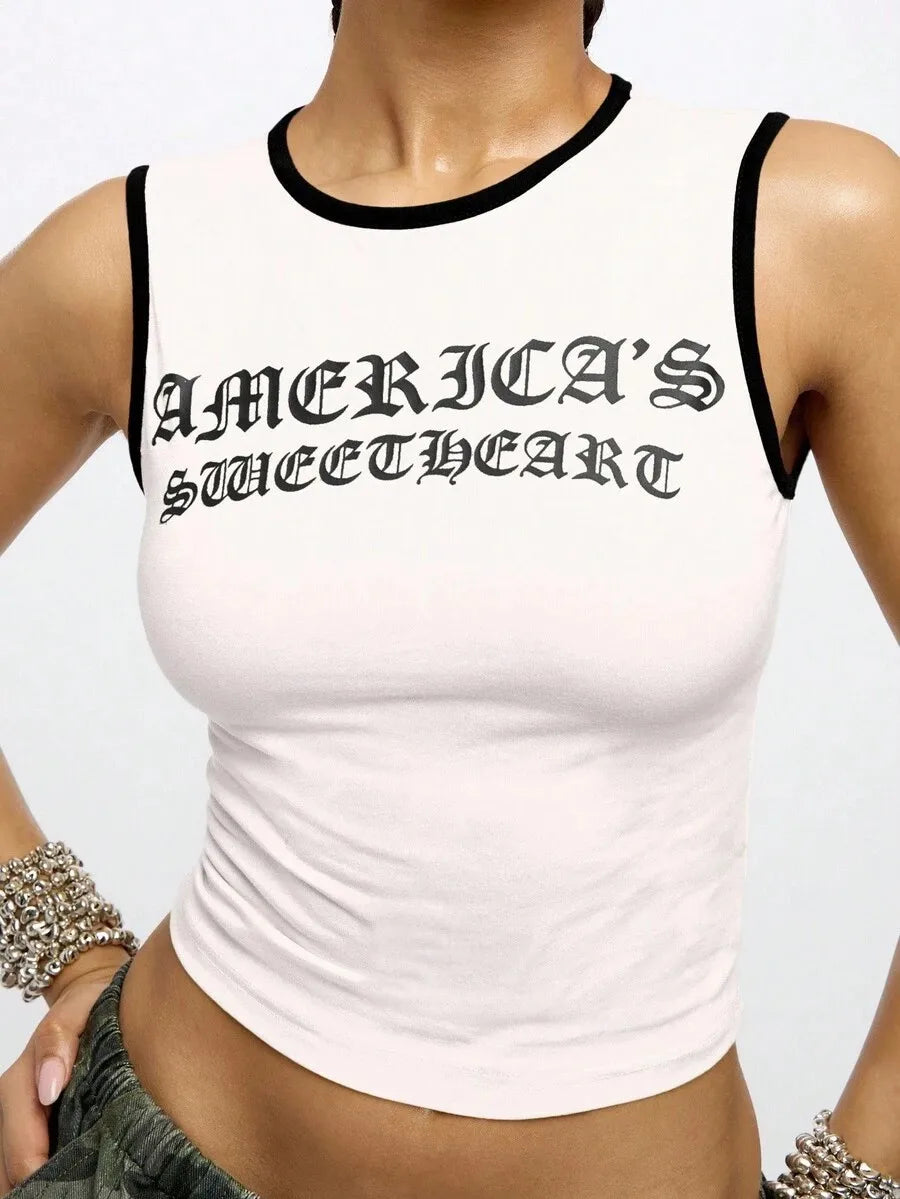America's Sweetheart Crop Tank Top