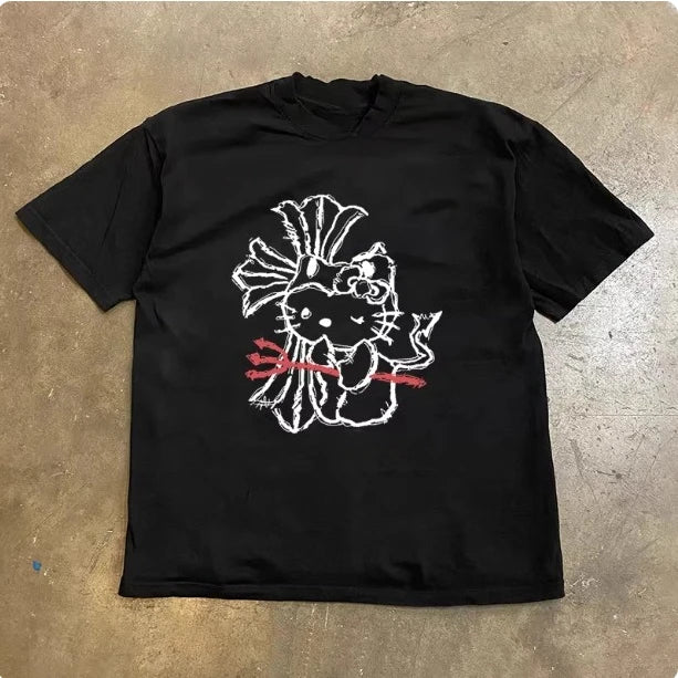 Hello Kitty Chrome 100% Cotton Tee