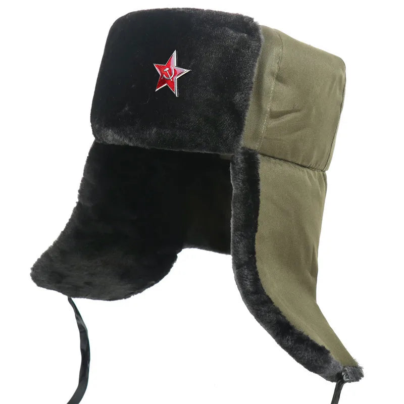 Soviet Badge Russian Ushanka Hat