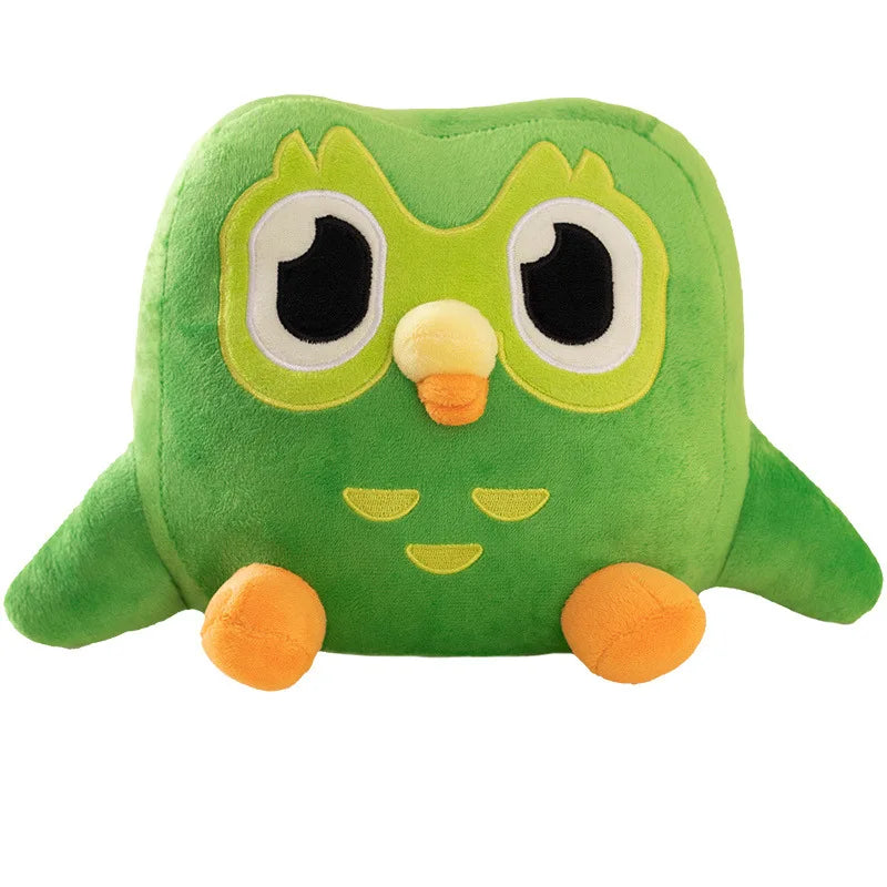 30cm Green Duolingo Owl Plushie Pillow