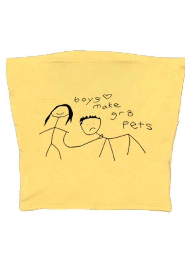 Boys Make Great Pets Crop Top