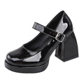 Mary Jane Platform Heeled Shoes