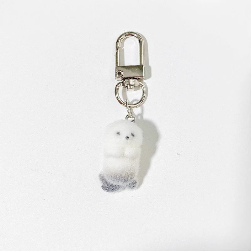 Fluffy Pig Keychain