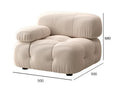 Modern Tufted L-Shaped Mario Bellini Sofa