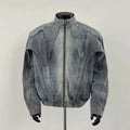 Distressed Dirty Denim Jacket