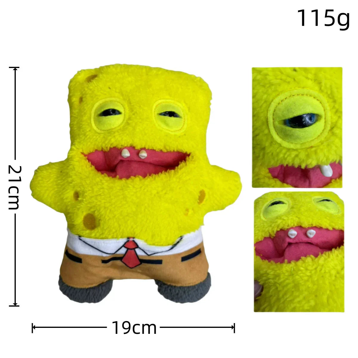 Ugly Spongebob Squarepants Patrick Star Keychain
