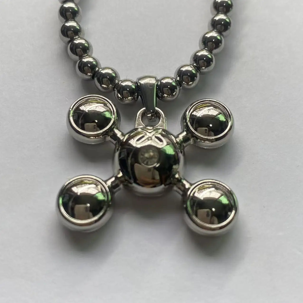 Stainless Steel Round Bead Nacklace