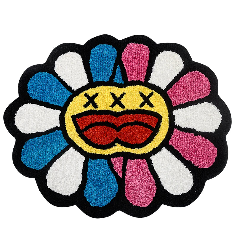 Double Murakami Flower Rug