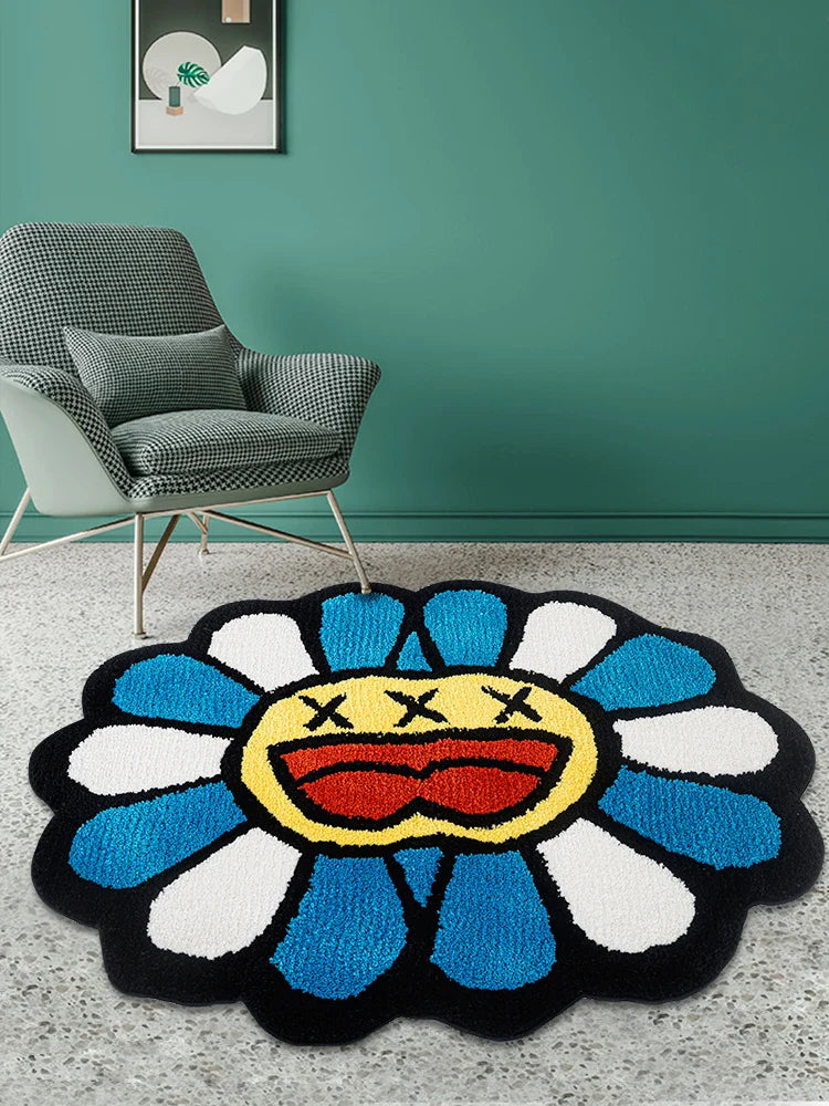 Double Murakami Flower Rug