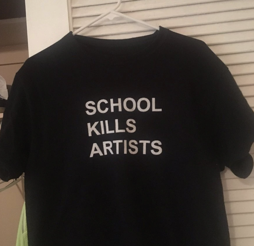 "School Kills Artists" Tee