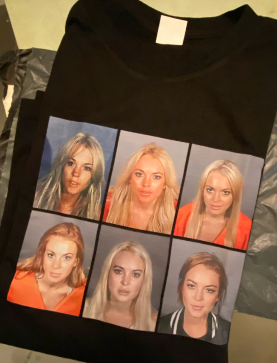 Lindsay Lohan Mugshot Tee