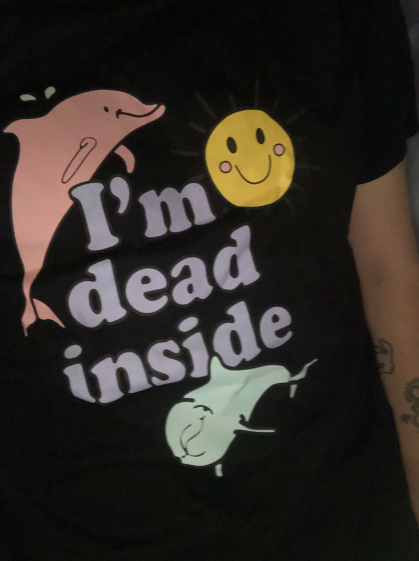 I'm Dead Inside Dolphins Tee
