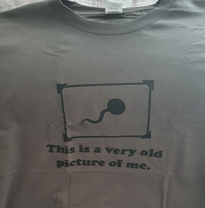 "This is a very old picture of me" Tee