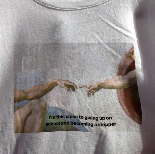 "Giving Up On School" Tee