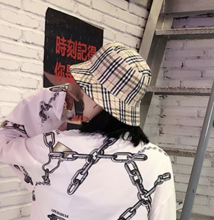 Brown Plaid Bucket Hat