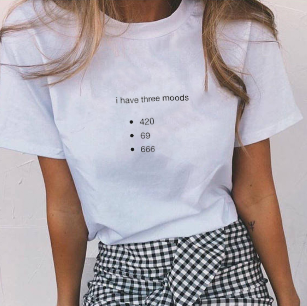 "I Have Three Moods" Tee