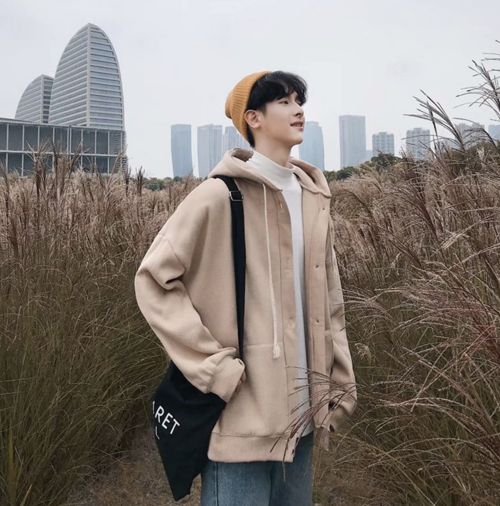 Basic Button Up Hoodie