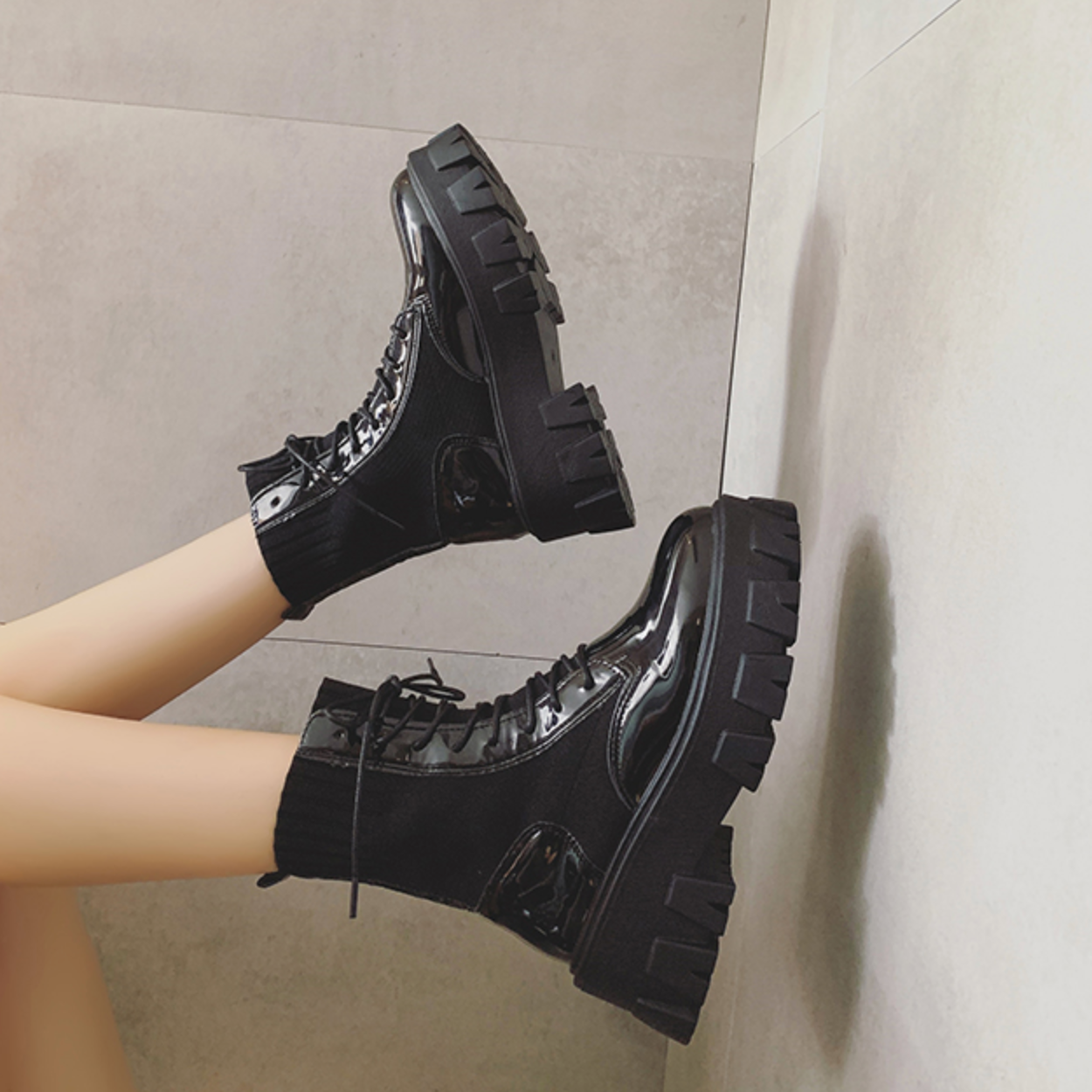 Platform Combat Boots