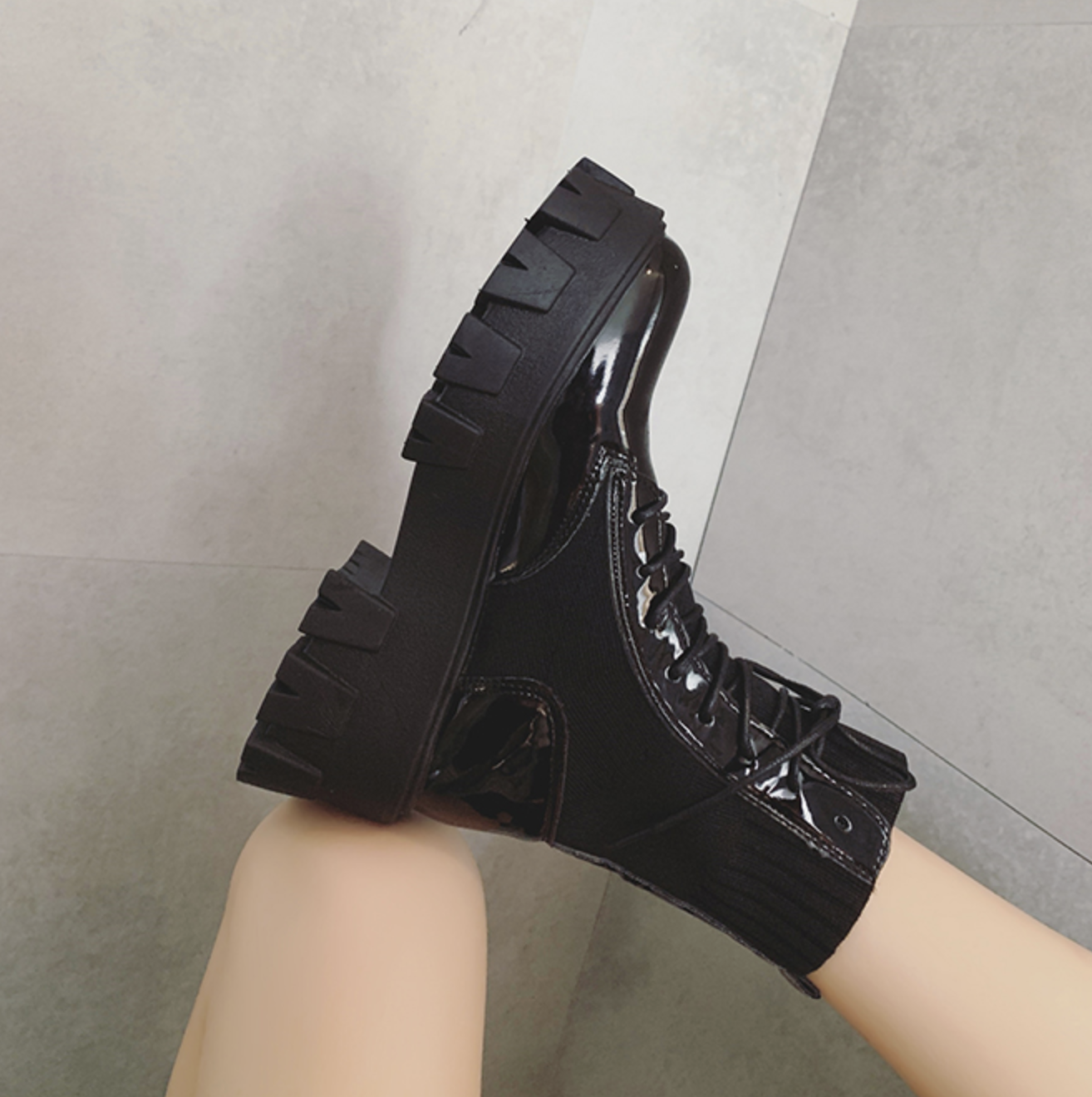 Platform Combat Boots