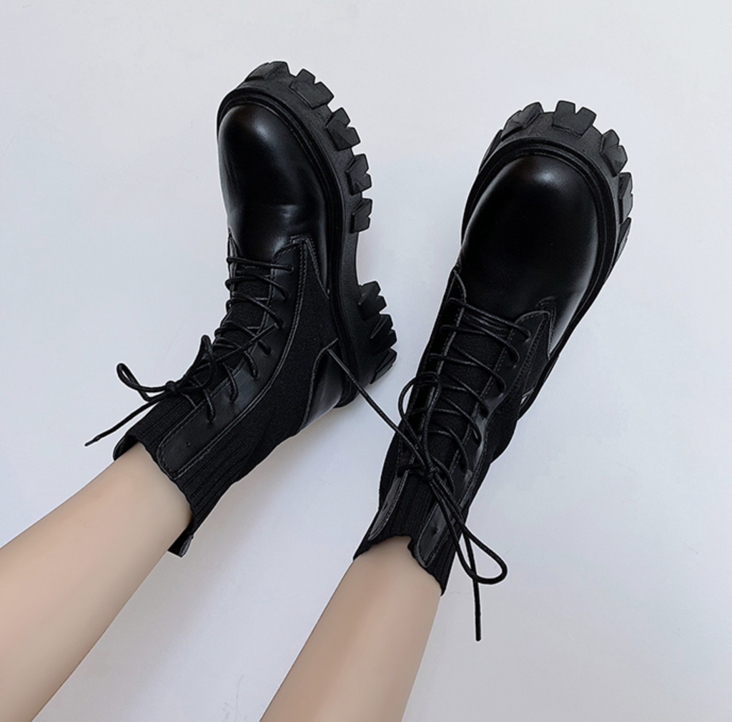 Platform Combat Boots