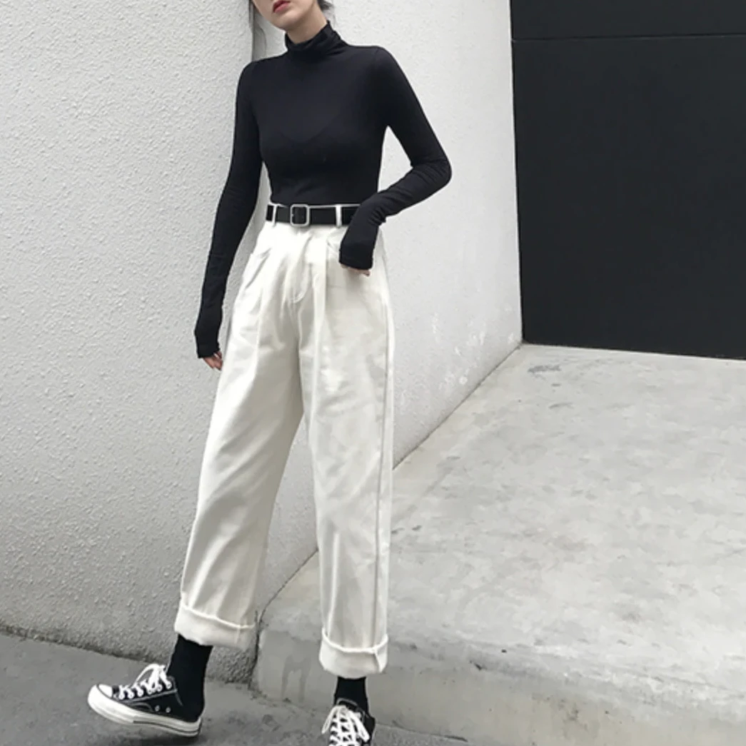 High Waist Cropped Jeans