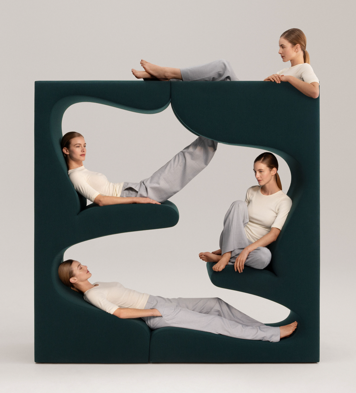 Modern Human Cat Tower Modular 3 Level Living Tower Sofa
