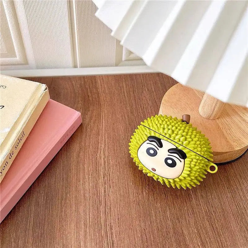 Durian Shin Chan Airpod Case