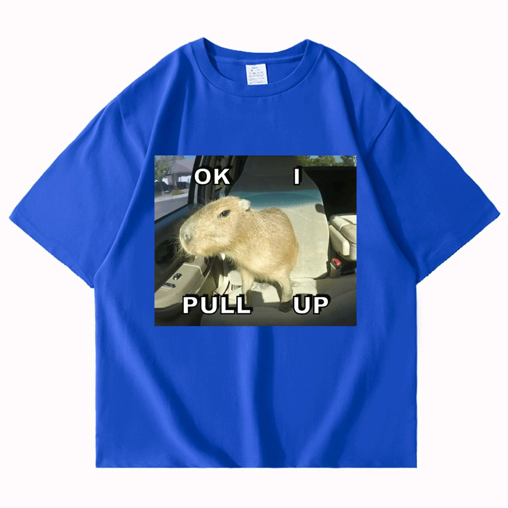 OK I Pull Up Capybara Tee