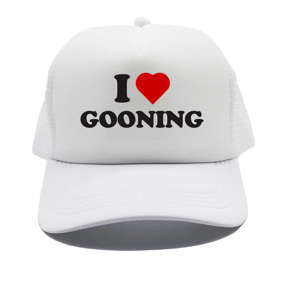 I Love Gooning Baseball Caps
