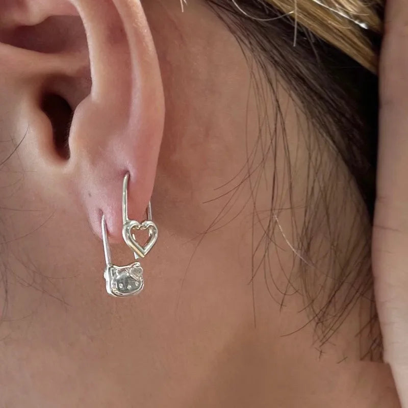 Hello Kitty Lock Earrings
