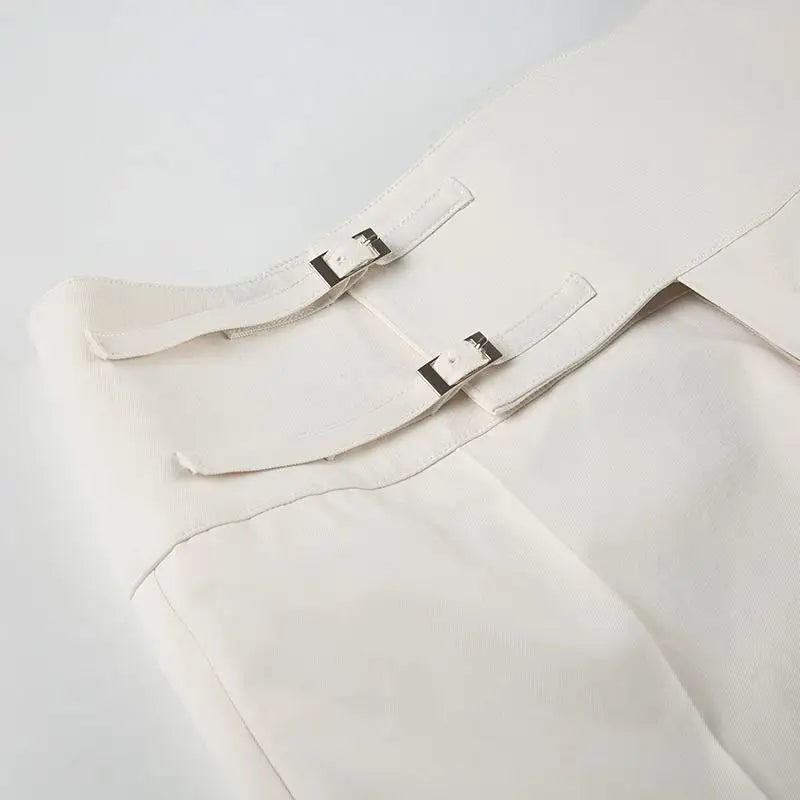 Y2K Khaki Wide Leg Trousers