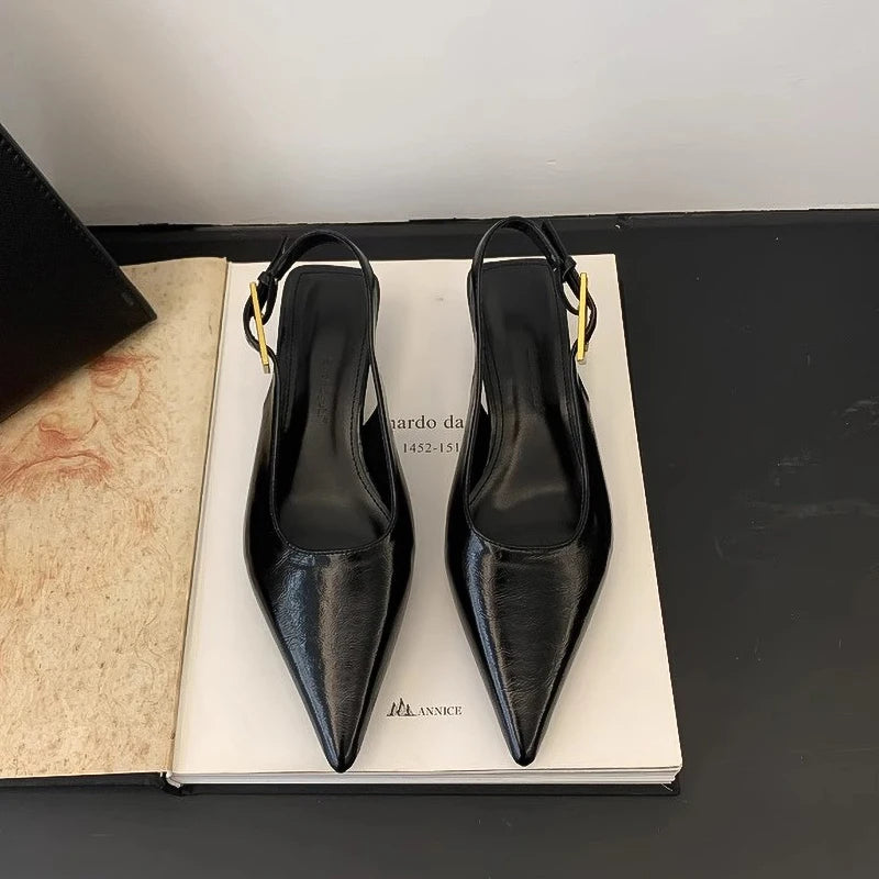 Pointed Toe Low Heels