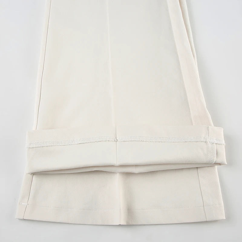 Y2K Khaki Wide Leg Trousers